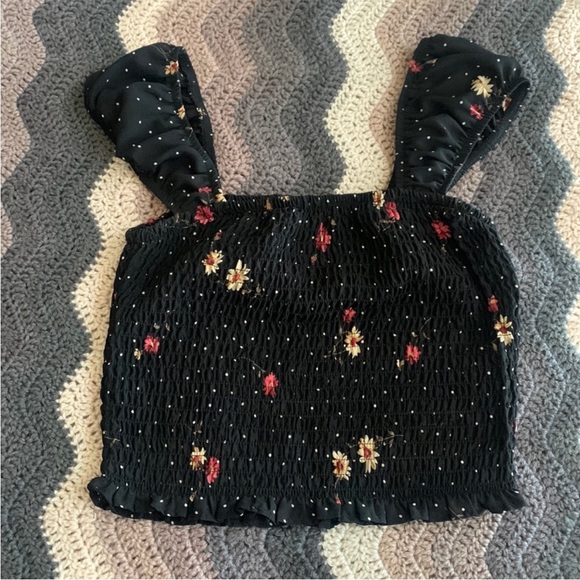 Floral Smocked Top | Sienna Sky - Picture 2 of 3